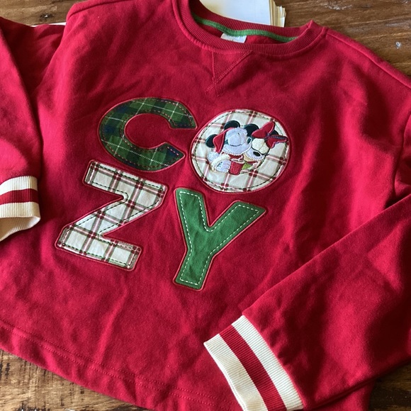 NWT Disney Parks Boxy Holiday Sweatshirt - Picture 2 of 12